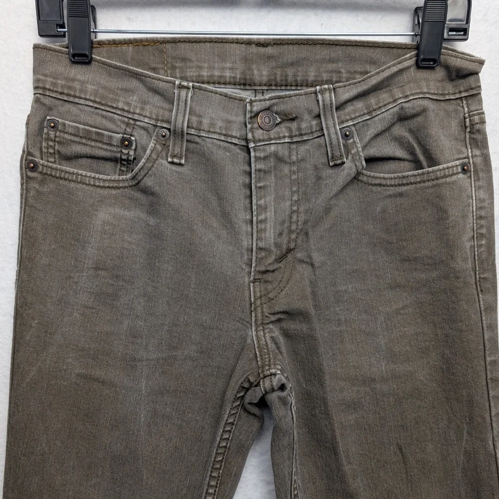 Levi's 511 Slim Fit Jeans Mens 30x30 Brown Gray Stretch Denim Pants‎